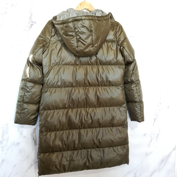 FRENCH CONNECTION Long Puffer Jacket With Hood - Picture 10 of 10